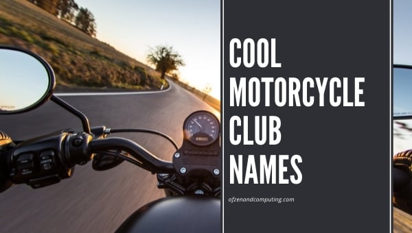 Idées cool de noms de clubs de motos (2024)