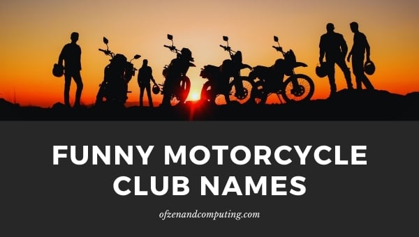 Lustige Namensideen für Motorradclubs (2024)