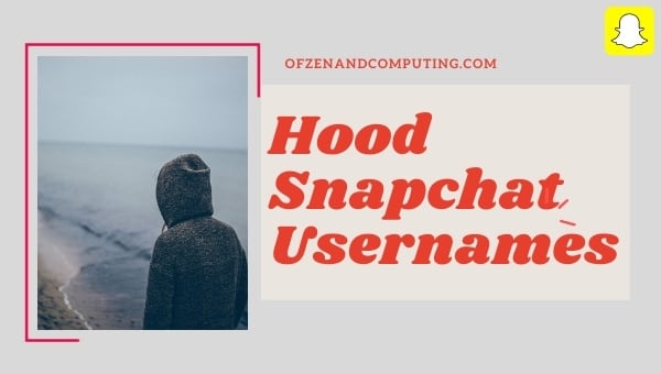 Hood-Snapchat-Benutzernamen (2024)