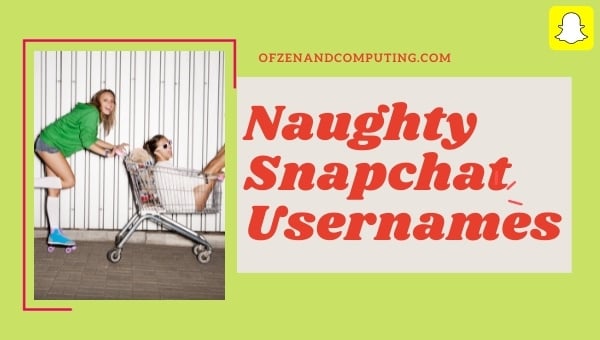 Naughty Snapchat Usernames Ideas (2024)