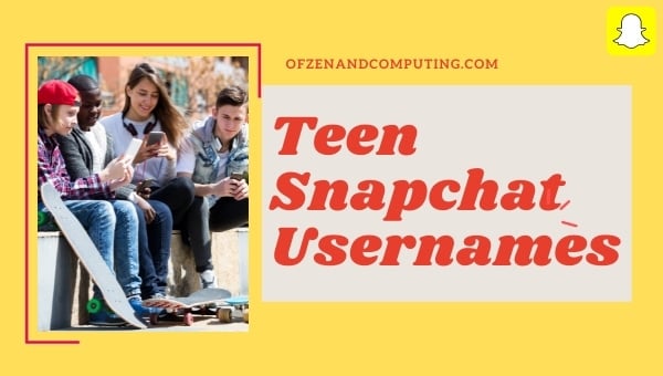 Nomes de usuário do Snapchat para adolescentes (2024)