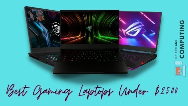 Melhores laptops para jogos abaixo de $2500