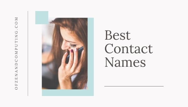 Best Contact Names (2024)