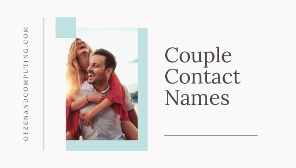 Couple Contact Names (2024)