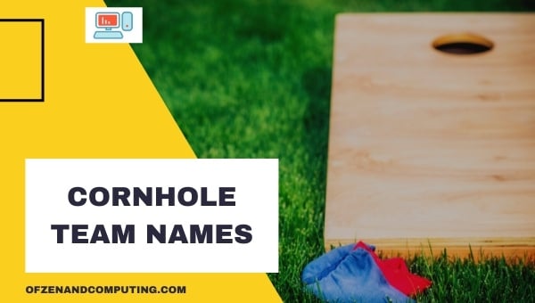 Cornhole Team Names Ideas (2024)