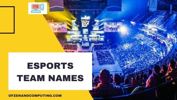 Ideen für E-Sport-Teamnamen (2024)