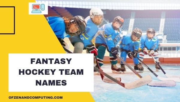 Fantasy Hockey Team Names Ideas (2024)