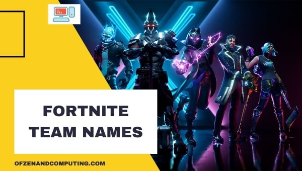 Fortnite Team Names Ideas (2024)