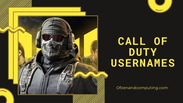 Ideen für Call of Duty-Benutzernamen (2022)