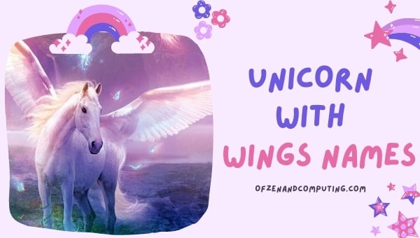 Licorne avec des noms d'ailes (2022)