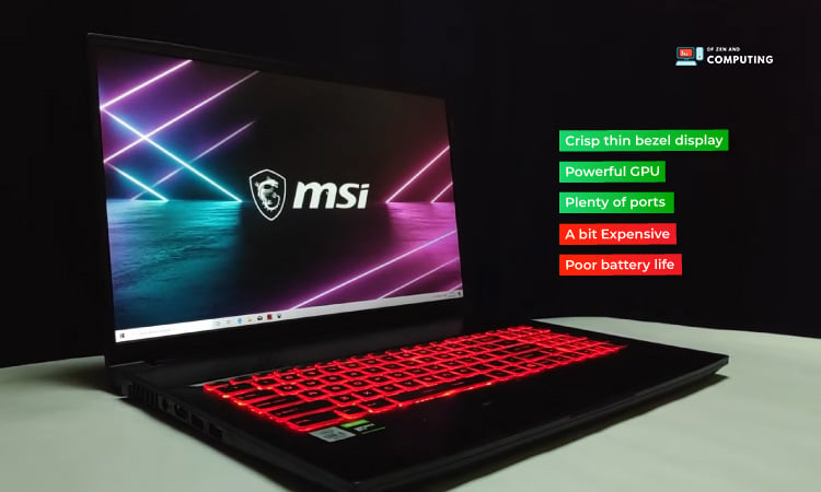 MSI GF75 mince