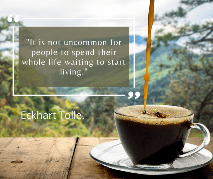 Eckhart Tolle quote on the present