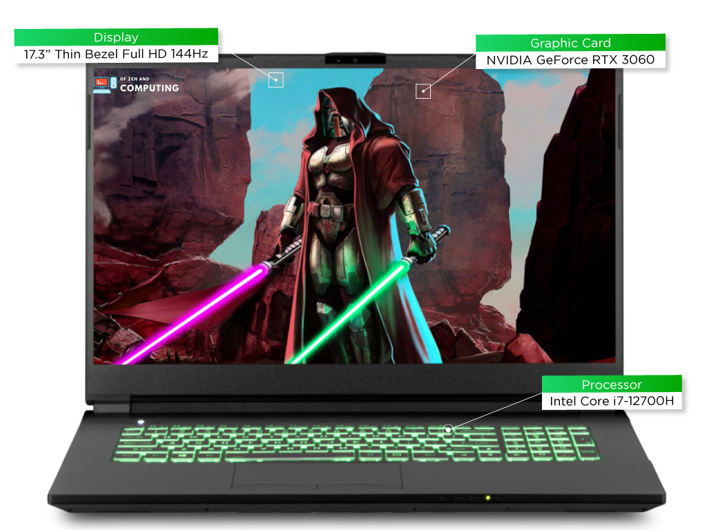 Sager NP7879PQ Gaming-Laptop 2