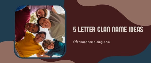 5 ideias de nomes de clãs com letras