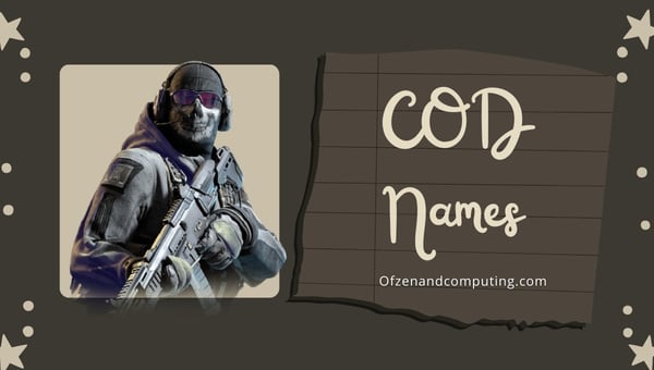 Nomes Engraçados de COD ([cy]) Legal, Fodão, Fofo, Bom IGN