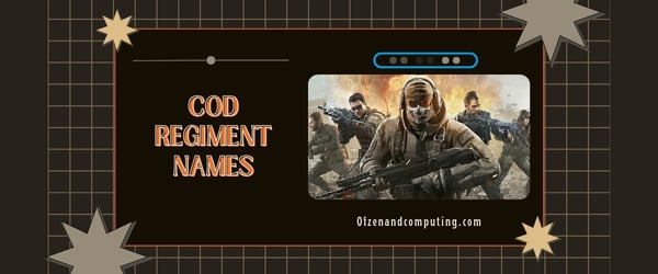 COD-Regimentsnamen (2024)