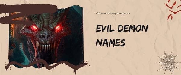 Evil Demon Names