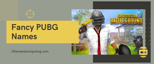 Fancy PUBG Names