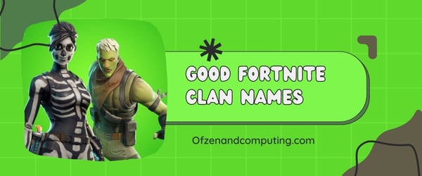 Good Fortnite Clan Names Ideas (2024)