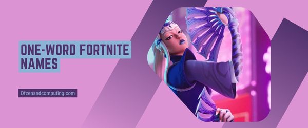 One-Word Fortnite Names 2024 (Usernames)