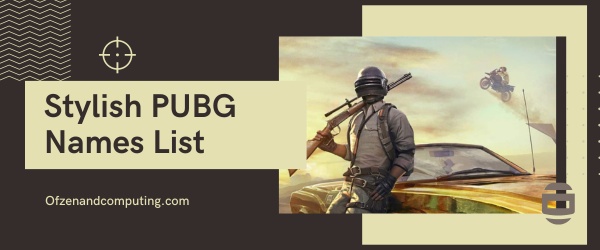 Liste de noms PUBG élégante