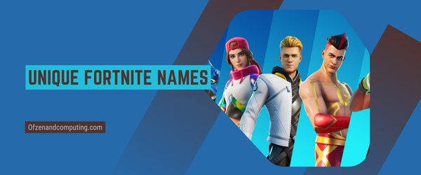 Unique Fortnite Names 2024 (Usernames)