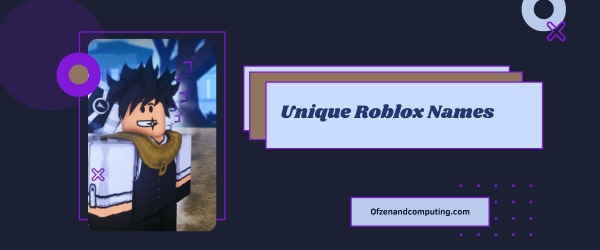 Idées uniques de noms Roblox 2024 (noms d'utilisateur)