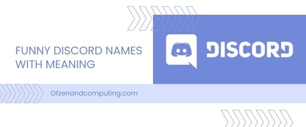 Nomes engraçados do Discord com significado