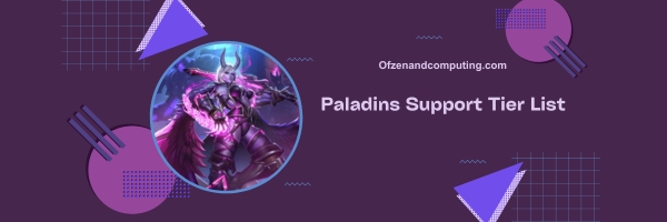 4. Paladins Support Tier List 2024 : « Autonomisant et réparateur »